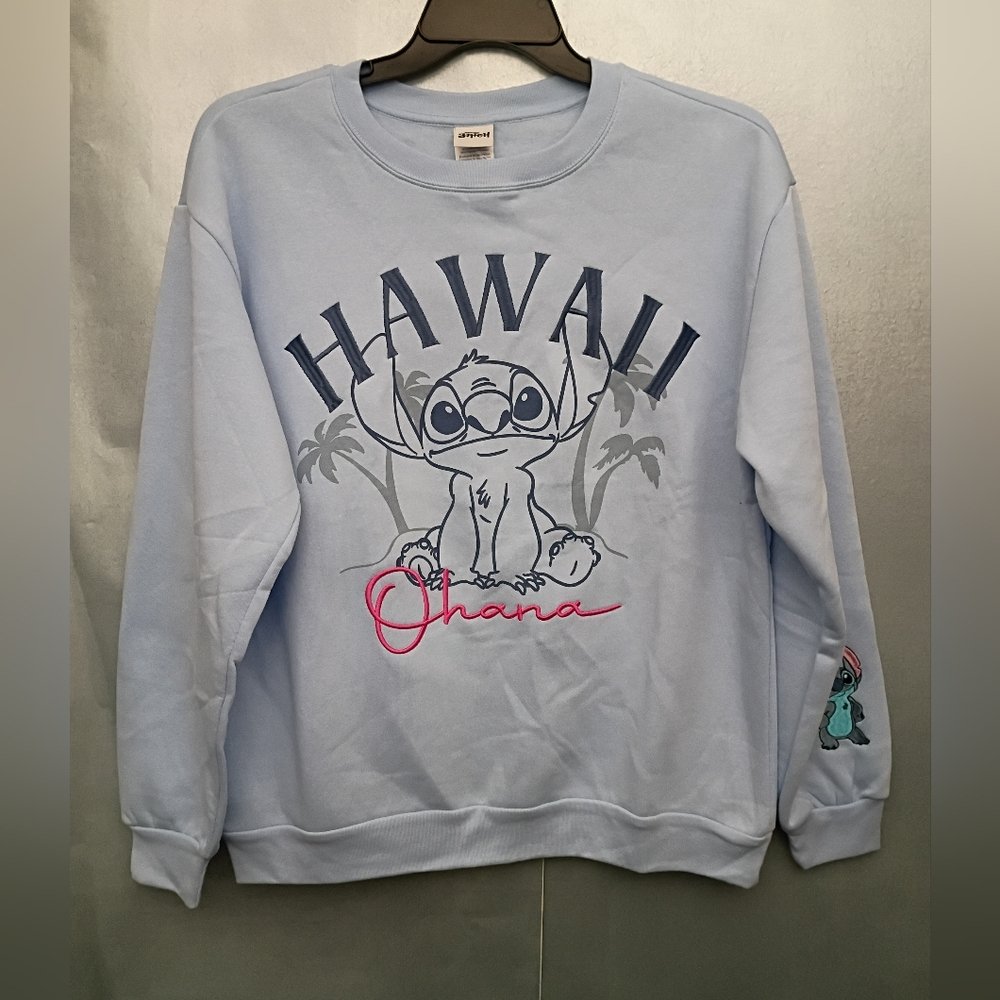 Disney Light Blue Stitch Sweatshirt